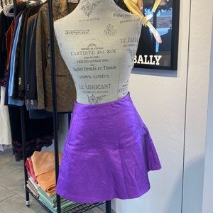 Metallic purple miniskirt (with pockets)